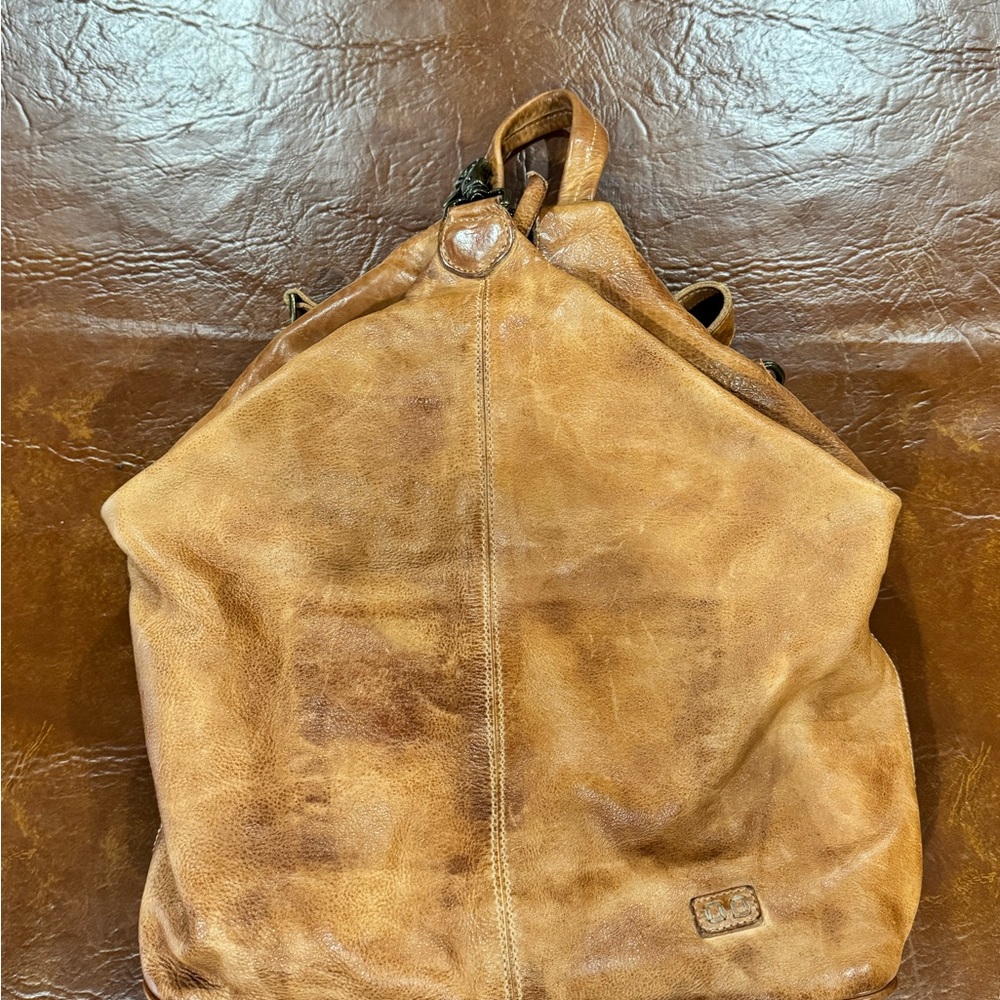 Bed Stu Rustic Brown Leather Backpack